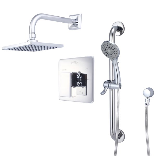 Pioneer Single Handle Shower Trim Set W/Handheld in Chrome TD-4MO300-ADA